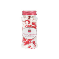 Weihnachten Streusel Freude 80 g - Christmas Joy Sprinkles von Cake Masters in Rot und Wei&szlig;