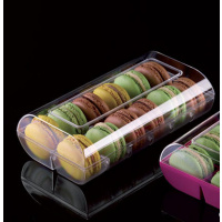 Macaron Verpackung Box  transparent 6er f&uuml;r Macarons bis 5 cm - Greenline ohne &Uuml;berverpackung