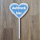 Sag es im Herz mit Stiel - Individueller bedruckter Tortentopper 12 cm