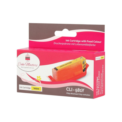Patrone CLI-581Y - Yellow (gelb) mit Chip für Canon Lebensmitteldrucker Model 2021