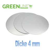 Torten Platte 28 cm silber  rund Dicke 4 mm - Cake-Masters greenline - nachhaltig ohne Verpackung
