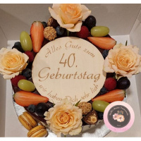 Kreis - runde Holzscheibe als Aufleger  graviert 12 cm  Schrift 8 gefüllt