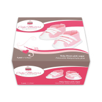 Babyschuhe Pink Feinzucker  von Cake-Masters - M&auml;dchen Sneakers Handarbeit Gr&ouml;&szlig;e 9 x 5,5 x3,5 cm