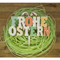 Frohe Ostern Holztopper  - bedruckt mit Lebesmitteltinte...