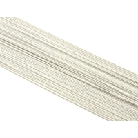 Blumendraht papierummantelt weiß 18 gauge 1,2 mm 50 Stk. 36 cm Länge - auch perfekt zum Modellieren von Figuren geeignet