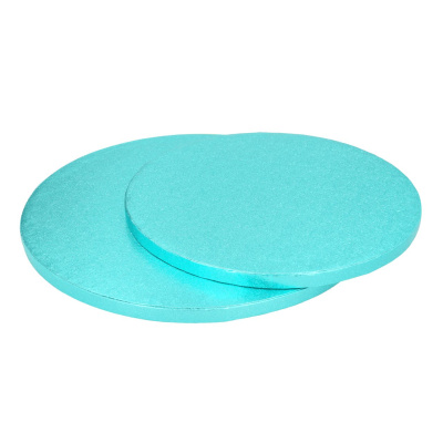 Cake Board rund babyblau t&uuml;rkis 30 cm x 1,2 cm Tortenplatte 12 Zoll von Cake Masters