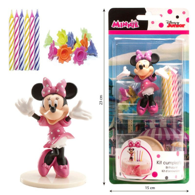 Minnie Mouse - Disney Geburtstags Kit von DekoraFigur mit Kerzen