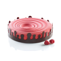 Goccia Tropfen Silikonband Set mit  Spachtel und Tortenrandfolie von Silikomart Professional
