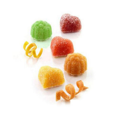 Herzen Jellyflex Bonbon-,  Gelee-, Toffee-, Candy Form im Kunststoffrahmen von Silikomart Profesional SG03 f&uuml;r 24 Herzen