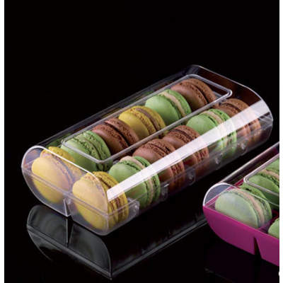 Macaron Verpackung Box  transparent 12er  f&uuml;r Macarons bis 5 cm - Greenline ohne &Uuml;berverpackung