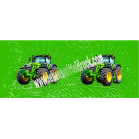 Traktor Tortenband essbar 6,5 cm hoch - 3 x 29,6 cm auf premium Fondantpapier