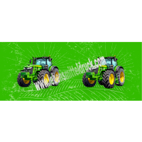 Traktor Tortenband essbar 6,5 cm hoch - 3 x 29,6 cm auf premium Fondantpapier