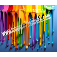 Drip Cake Regenbogen Farb Tropfen - Tortenband essbar 6,5 cm hoch - 3 x 29,6 cm auf premium Fondantpapier