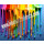 Drip Cake Regenbogen Farb Tropfen - Tortenband essbar 6,5 cm hoch - 3 x 29,6 cm auf premium Fondantpapier