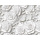 Rosen weiß 3D - Tortenband essbar 6,5 cm hoch - 3 x 29,6 cm auf premium Fondantpapier