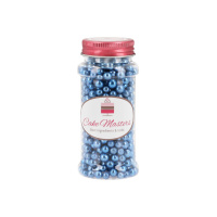 weiche Zucker Perlen dunkelblau metallic 5 mm 80 g...