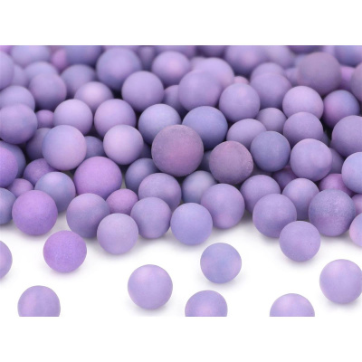 weiche Zucker Perlen lila violett 10  mm 80 g Dragees von Cake-Masters MHD 03/2024