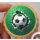 Fußball 3D rund Keks / Cupcake Aufleger 1 Seite Oblatenpapier 0,6 Wafer Paper keine - einfach selber ausschneiden 3,8 cm 35 Stk.