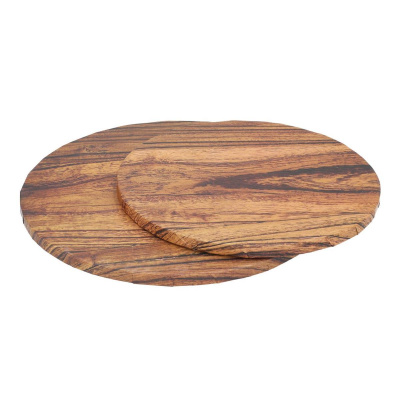 Cake Board rund Holz Optik 30 cm x 1,2 cm Tortenplatte von Cake Masters - Wooden round 12 Zoll