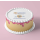 Waffel mit Drip rosa - Tortenband essbar 6,5 cm hoch - 3 x 29,6 cm auf premium Fondantpapier