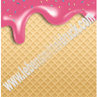 Waffel natur - Tortenband essbar 6,5 cm hoch - 3 x 29,6 cm auf premium Fondantpapier