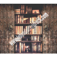 Bücher Regal Kasten - Tortenband essbar 6,5 cm hoch - 3 x 29,6 cm auf premium Fondantpapier