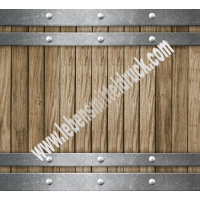 Fass Holz Eisen - Tortenband essbar 6,5 cm hoch - 3 x...
