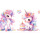 Einhorn Party - Tortenband essbar 6,5 cm hoch - 3 x 29,6 cm auf premium Fondantpapier