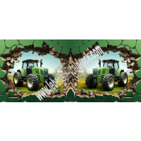 Traktor kommt aus Torte Tortenband essbar 9 cm hoch - 3 x...
