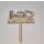 Beste Mama Herz Holz Torten Topper Stecker 8 x 4 cm -  Muttertag oder einfach mal so