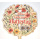 Muttertag alles Liebe bunte Blumen Holz Torten Topper Stecker 13,5 x 12 cm