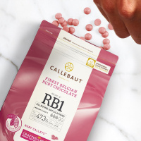 Callebaut Chocolate Ruby Callets - BR1  - 400 g feinste Schokolade aus der Ruby Kakao Bohne