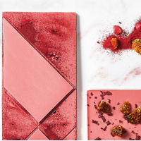 Callebaut Chocolate Ruby Callets - BR1  - 400 g feinste Schokolade aus der Ruby Kakao Bohne