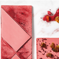 Callebaut Chocolate Ruby Callets - BR1  - 400 g feinste Schokolade aus der Ruby Kakao Bohne