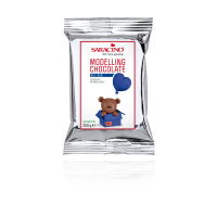 MHD 28.2.25!! Modellierschokolade Saracino blau -  250 g - Modelling Chocolate blue