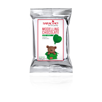 Modellierschokolade Saracino gr&uuml;n -  250 g - Modelling Chocolate green verde