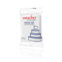 Saracino Pasta Top 250 g WEISS Bianco White Rollfondant - Gluten frei, ohne gehärtete Fette
