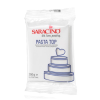 Saracino Pasta Top 250 g WEISS Bianco White Rollfondant - Gluten frei, ohne gehärtete Fette