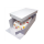 Cake Box RECHTECK 15 cm hoch und Board silber 33 x 22,8 x 3 mm von PME