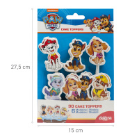 Paw Patrol Cake Topper 30 Stk. Stecker f&uuml;r Torten, Cupcakes, Kuchen ...