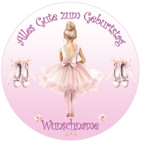 Ballerina Ballett essbare Keks Cupcake Aufleger klein...