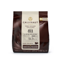 Callebaut Chocolate Dark Callets - 811  - 400 g   feinste Dunkle Schokolade aus Belgien