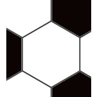Fußball Muster Sechseck Hexagon  - Tortenband essbar 6,5 cm hoch - 3 x 29,6 cm auf premium Fondantpapier