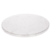 Cake Board Drum rund silber 22,8 cm x 1,2 cm (9 Inch) Tortenplatte von FunCakes