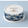 Marmor Geometrie Muster Dreiecke blau Tortenband Umrandung essbar 6.5 cm hoch auf premium Fondantpapier
