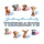 Baby Tiere Safari Tortenband Umrandung essbar 6.5 cm hoch Bordüre auf premium Fondantpapier