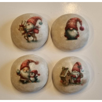 Weihnachten Gnome Wichtel 4 Stk. Pfeffernüsse...