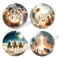 Weihnachten Christkind Krippe Set A4 - 4 Motive essbar...