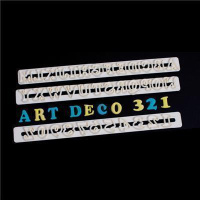 fmm Art Deco Alphabet 2 cm Ausstecherset Großbuchstaben mit Zahlen