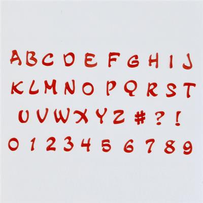 fmm M&auml;rchenschrift Magical Alphabet  2 cm Ausstecherset Gro&szlig;buchstaben mit Zahlen - fmm Magical Range